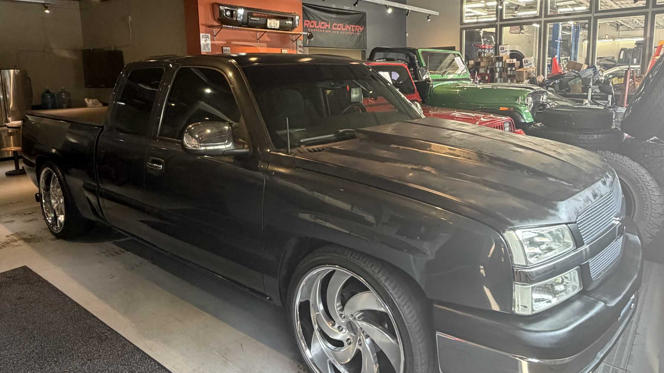 Chevrolet Silverado in the shop at Ride Auto Sales